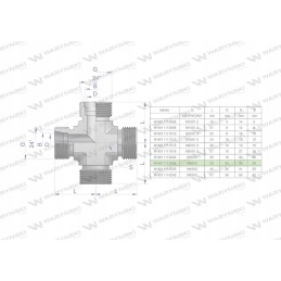 Metric hydraulic manifold bbbb m36x2 28l var
