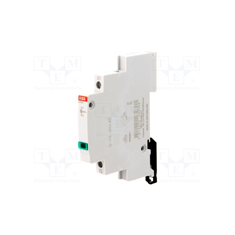 1 pcs x ABB - 2CCA703402R0001 - LED indicator, 115÷250VAC, for DIN rail mounting, 9mm