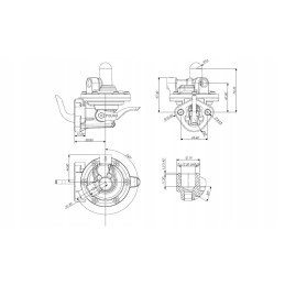 Fuel supply pump 25066404 mf Polmo