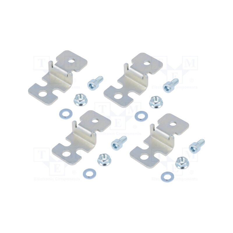 1 set x ETI POLAM - U400 - Wall mounting element, steel, for enclosures, 4pcs.