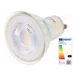 1 pcs x PHILIPS - 8718699774134 - LED lamp, warm white, GU10, 230VAC, 355lm, P: 4.6W, 36°, 2700K