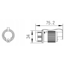 Erich Jaeger 251100jae 3 pole plug