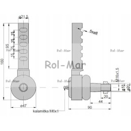 Ball joint with nut without thread 46635680