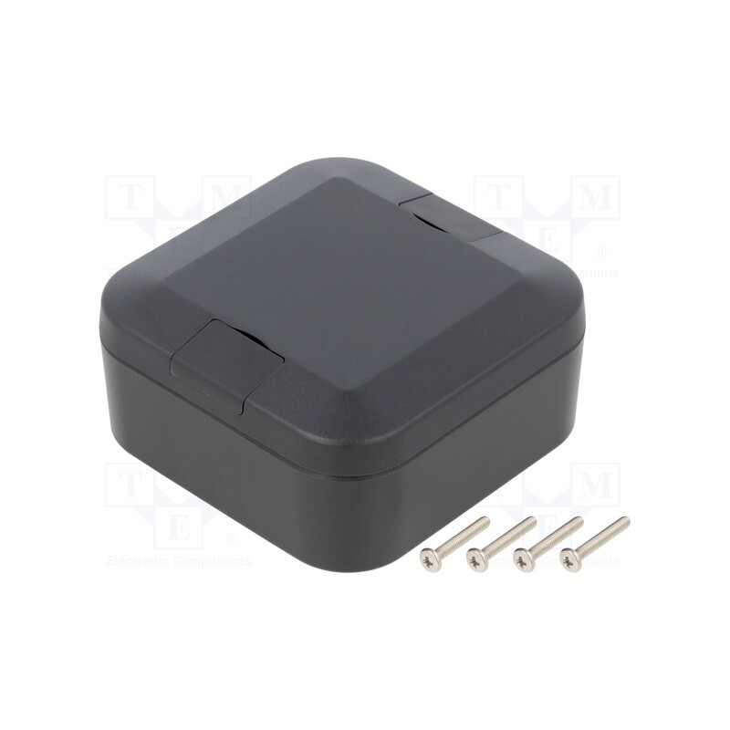 1 pcs x TAKACHI - WP8-8-4C - Enclosure: multipurpose, X: 75mm, Y: 75mm, Z: 35mm, WP, ABS, graphite