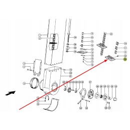 553462 grain conveyor blade 154 x 100 x 50