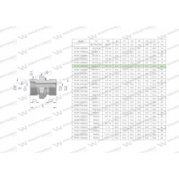 Hydraulic connection bb xge m14x1 5 08l x 3 8