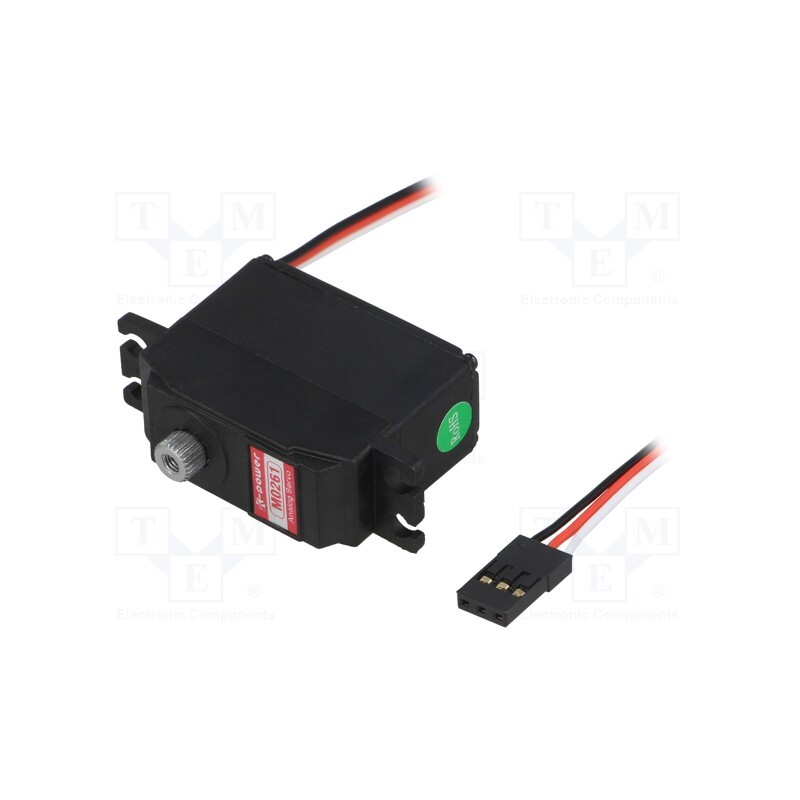 1 pcs x K-POWER - M0261 - Motor: servo, 4.8÷6VDC, mini, analogue, 35.5x15x29mm, metal