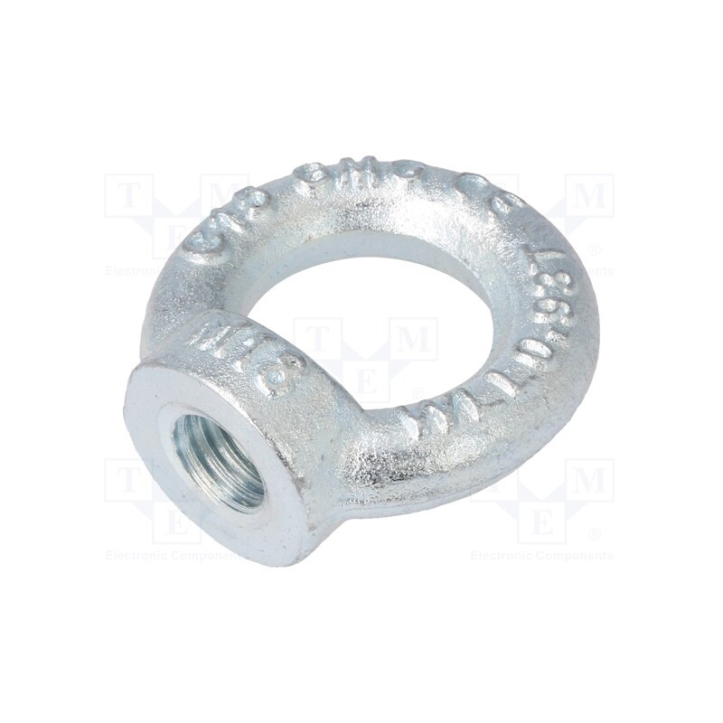 1 pcs x DROMET - NZU18 - Lifting eye nut, eye, M18, steel, Plating: zinc, DIN 582, 40mm