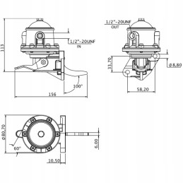 Fuel supply pump leyland 13h3375