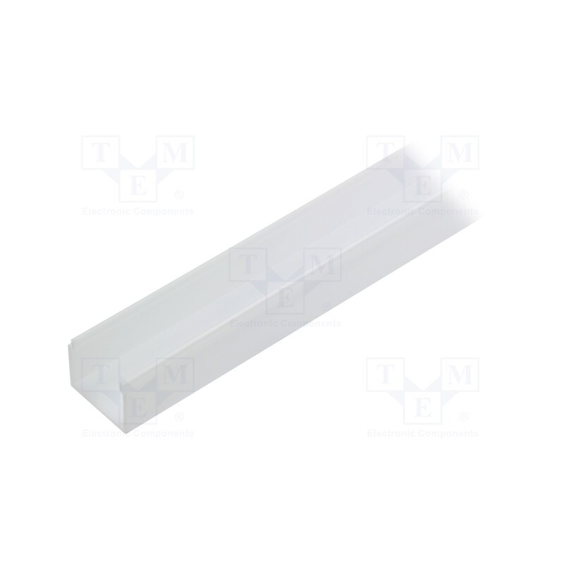 1 pcs x TOPMET - V3530038 - Cover for LED profiles, white, 1m, Kind of shutter: E9, push-in