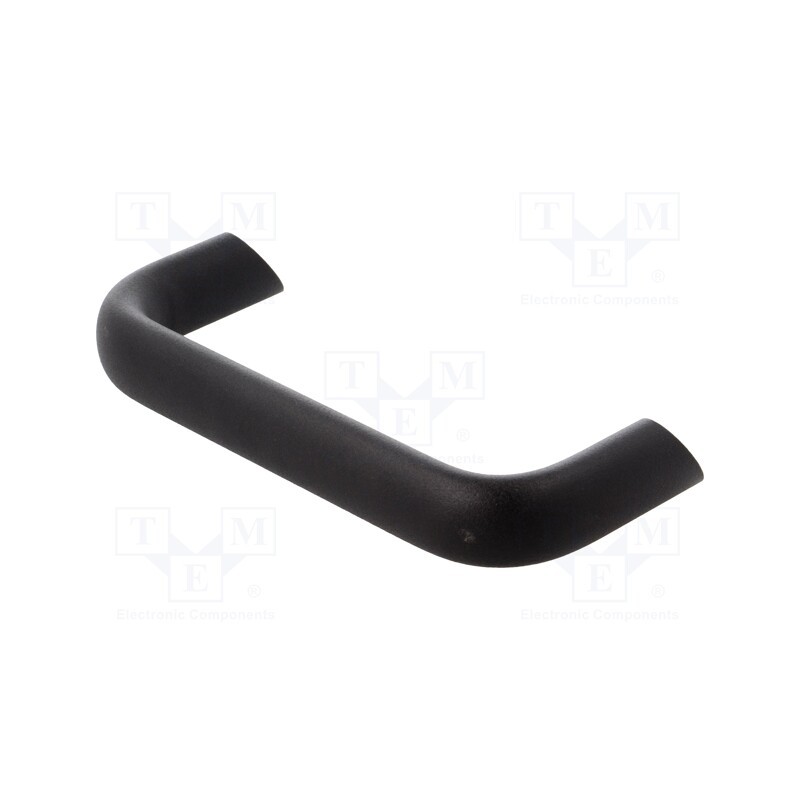 1 pcs x ELESA+GANTER - GN565.2-20-128-SW - Handle, aluminium, black, H: 48mm, L: 141mm, W: 20mm