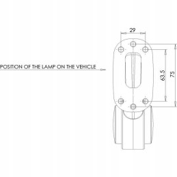 Halogen front and rear marker lamp, left, 30 LED
