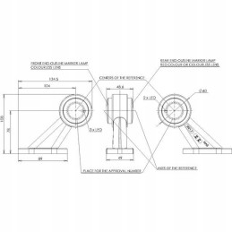 Halogen front and rear marker lamp, left, 30 LED