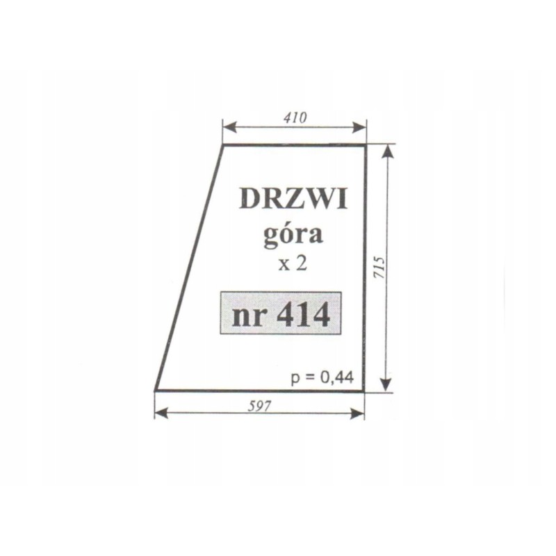 Door glass top right left c 360 ursus 414
