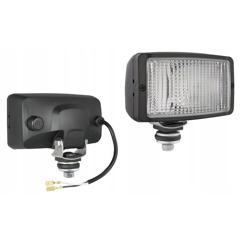 Halogen work lamp h3, cable 0, 15 m rectangular