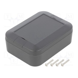 1 pcs x TAKACHI - WP8-10-4C - Enclosure: multipurpose, X: 75mm, Y: 100mm, Z: 35mm, WP, ABS, graphite
