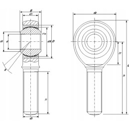 Actuator eye with right external thread OE 20
