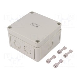 1 pcs x SPELSBERG - 10540401 - Enclosure: multipurpose, X: 110mm, Y: 110mm, Z: 66mm, TK PS, grey