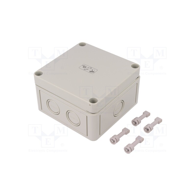 1 pcs x SPELSBERG - 10540401 - Enclosure: multipurpose, X: 110mm, Y: 110mm, Z: 66mm, TK PS, grey