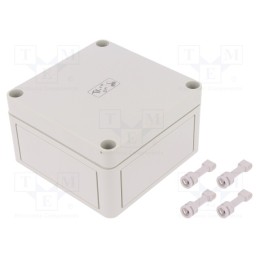 1 pcs x SPELSBERG - 11040401 - Enclosure: multipurpose, X: 110mm, Y: 110mm, Z: 66mm, TK PS, grey