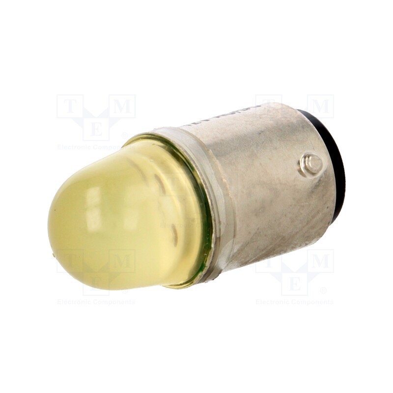 1 pcs x POLAM-ELTA - LY-BA15D-12AC/DC - LED lamp, yellow, BA15D, 12VDC, 12VAC