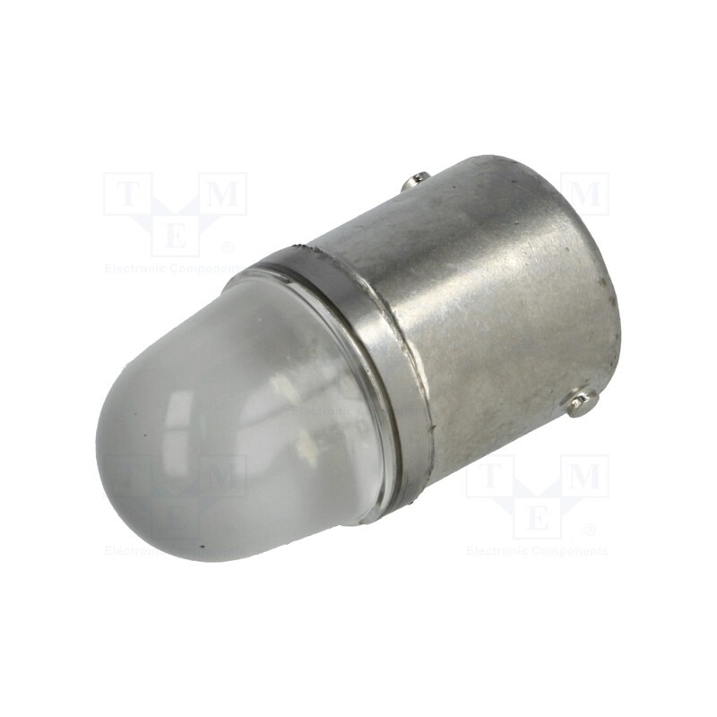 1 pcs x POLAM-ELTA - LW-BA15S-24AC/DC - LED lamp, white, BA15S, 24VDC, 24VAC