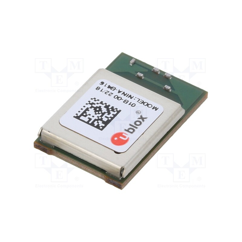 1 pcs x u-blox - NINA-B416-01B - Module: Bluetooth Low Energy, PCB, GPIO,UART, SMD, 800kbps, 2.4GHz