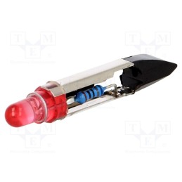 1 pcs x POLAM-ELTA - LR-T6.8-12AC/DC - LED lamp, red, T6,8, 12VDC, 12VAC