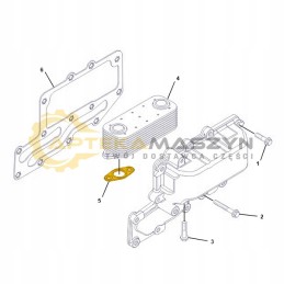 Radiator gasket mf 460xtra 470xtra 275 290