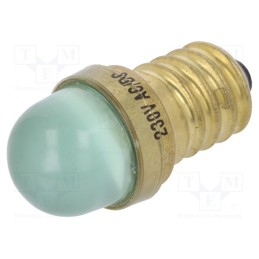 1 pcs x POLAM-ELTA - LG-E14-230AC - LED lamp, green, E14, 230VAC