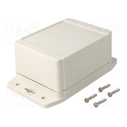 1 pcs x HAMMOND - 1555FF42GY - Enclosure: multipurpose, X: 91mm, Y: 120mm, Z: 62mm, 1555F, ABS, grey