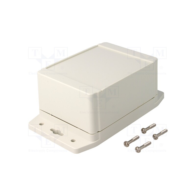 1 pcs x HAMMOND - 1555FF42GY - Enclosure: multipurpose, X: 91mm, Y: 120mm, Z: 62mm, 1555F, ABS, grey