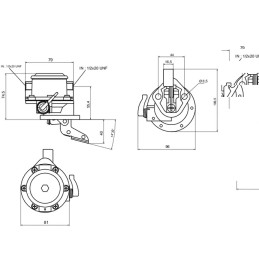 The Kramp fuel pump fits the MF