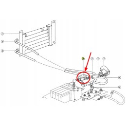 313739 0 hydraulic oil cooler tee