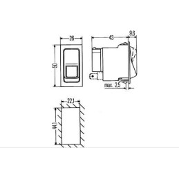 Halogen searchlight switch 12v or 24v