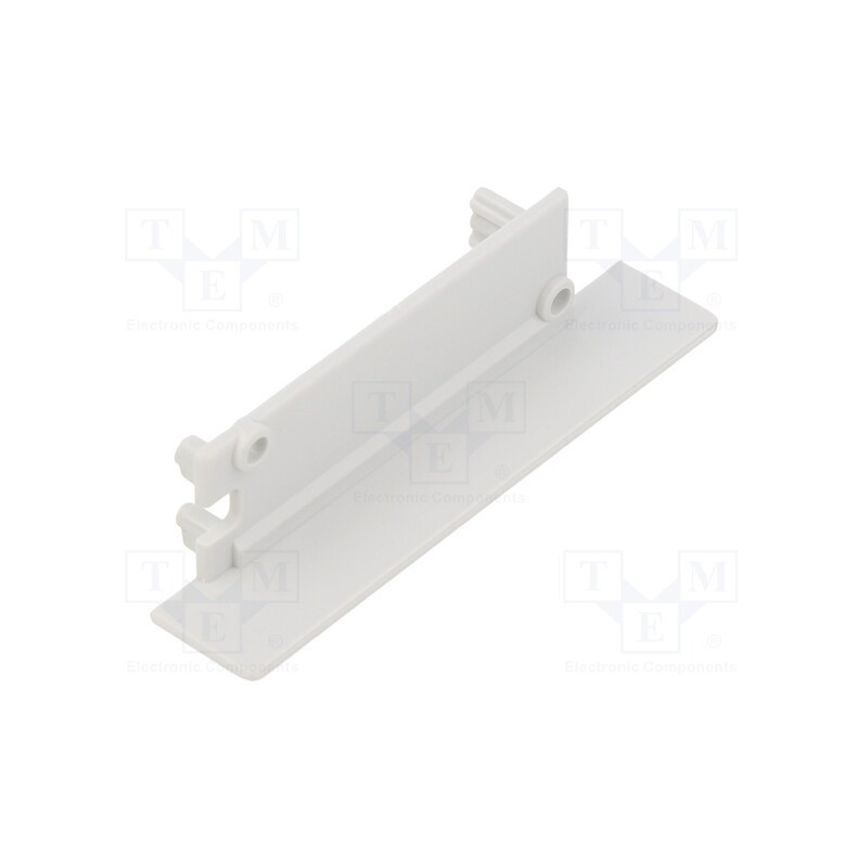 1 set x TOPMET - 23110022 -AS - Cap for LED profiles, grey, 2pcs, ABS, FLAT8