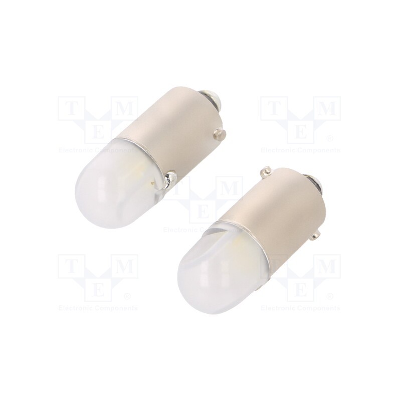 1 set x ELTA - EB8070TR - Filament lamp: automotive, BA9S, transparent, 12V, 1W, 6000K, 30lm