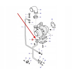 U 165 turbocharger gasket