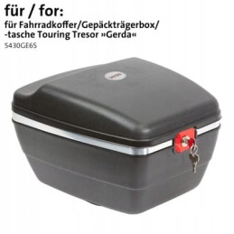 Spare lock with key for the tourist trunk