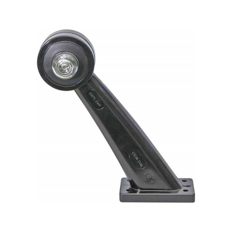 LED side marker lamp, right, 12 24v, red, transparent