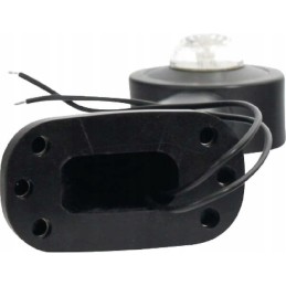 LED side marker lamp, right, 12 24v, red, transparent