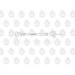 Hour meter cable l 575mm 625mm 42