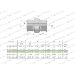 Inch hydraulic connector bb 13 16 orfs u