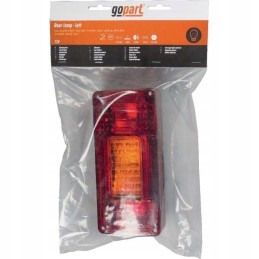 Rectangular left combination rear lamp