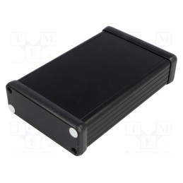 1 pcs x HAMMOND - 1455J1201BK - Enclosure: with panel, 1455, X: 78mm, Y: 120mm, Z: 27mm, aluminium