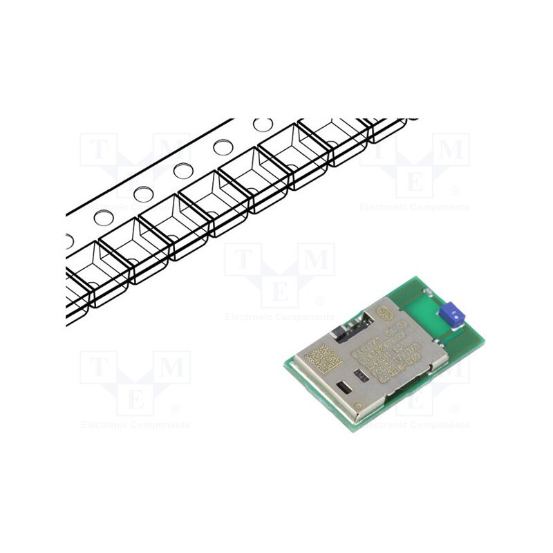 1 pcs x PANASONIC - PAN1760A - Module: Bluetooth Classic / Low Energy, GPIO,I2C,SPI,UART, SMD