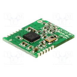 1 pcs x RADIOCONTROLLI - RC-CC1101-SPI-SMT-868 - Module: RF, 868MHz, SPI, -110dBm, 1.8÷3.6VDC, 10dBm, SMD, 15x18mm