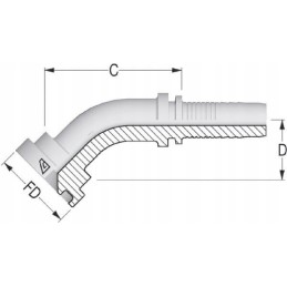 Tip dn25 oe44 4mm 45