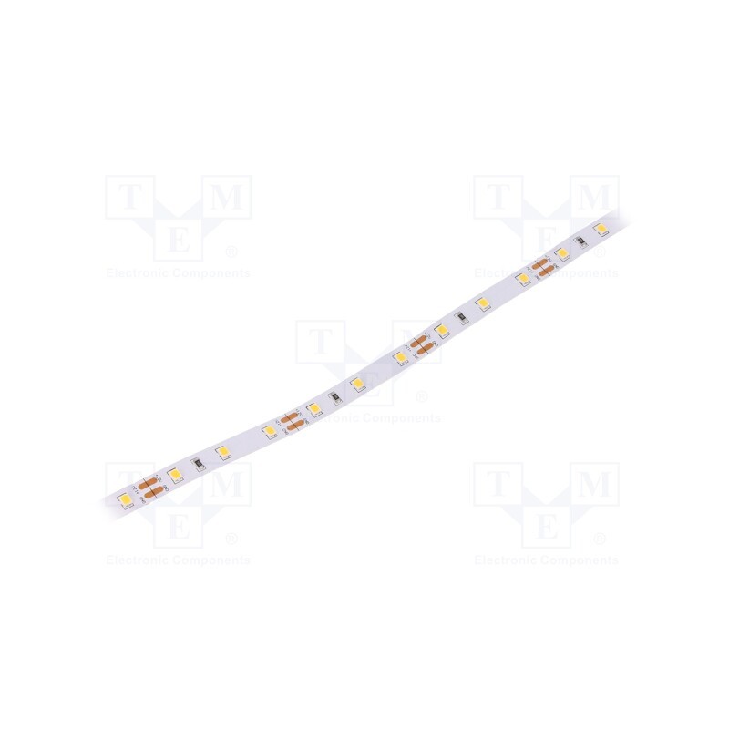 1 m x WISVA OPTOELECTRONICS - HH-S60F008-2835-12 WW WHITE PCB IP20 - LED tape, white warm, 2835, 12V, LED/m: 60, 8mm, white PCB,