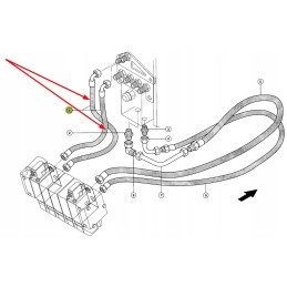 318376 1 valve block hydraulic hose